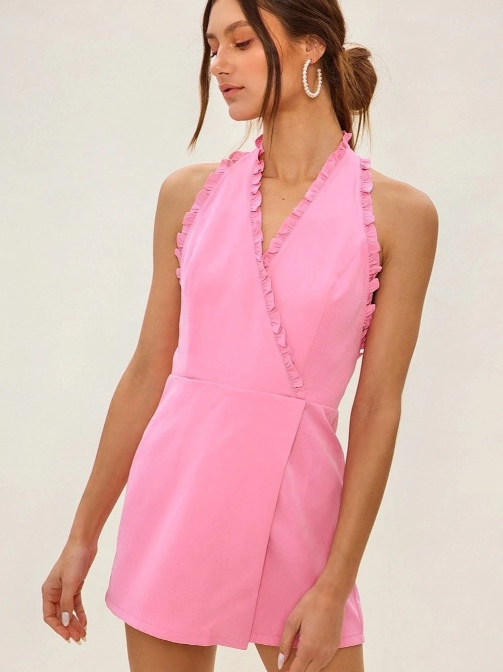 Pink Halter Romper Like New